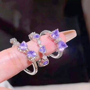 Bow ring set Purple. Code: 0189