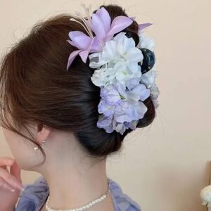 Flower Clip purple (0100)