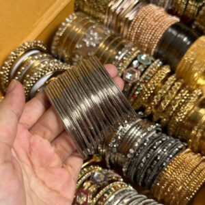 Metal Bangles silver  (0757)