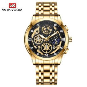 mens wrist watch with box (0772)