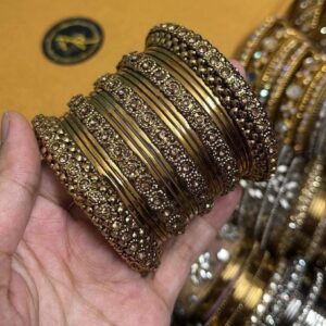 golden  Metal Bangles (0832)