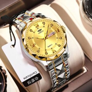 mens wrist watch with box (0774)