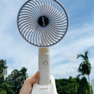Rechargeable fan with long stand and clip and (0796)